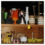 Misc Lot; Miniature Staffordshire Dogs, Vintage