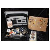 Breifcase w/ Vintage Patches and Pins