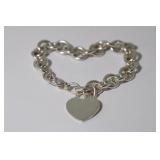 Tiffany & Co. Sterling Heart Bracelet