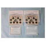 (2) WWII coin sets