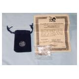 (10) Worldï¿½s first miniature silver dollars, COA
