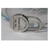 Tiffany & Co sterling padlock keychain, has