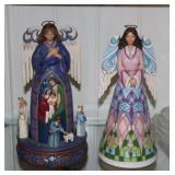2 Jim Shore Figurines "O Come Let Us Adore Him"