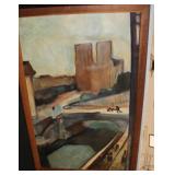 Oil on Paper signed Faye 65 with apologies to