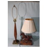 Vintage Horse & Colt Lamp & Mid Century Lamp