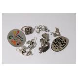 South Western Sterling Lot, Pins, Pendant