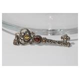 18kt Yellow Gold 925 Sterling Designer B.J.C.
