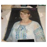 Oil on Canvas Portrait of Hungarian Lady