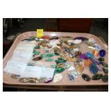 Tray of Polished Semi-precious stones,