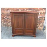 Antique Cherry 2 Door Cabinet 51" x 49" x 19.5",