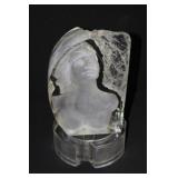 Lucite Bust by Michael Wilkenson