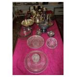 Silverplate lot w/ Victorian Cruet Set w/
