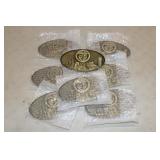 8 Brass Mecklenburg County Plaques