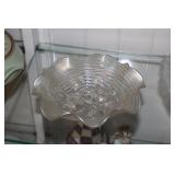 Northwood Carnival Glass Bowl - Rose Show