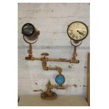 New Alma Artte Made in India Floor Clock & Lamp