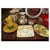 Platters, Pitcher, Cake Stand, etc