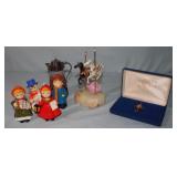 Misc Collectors lot; De Mott, Cranberry Glass,