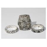 925 Sterling Group of 3 Men