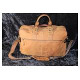 Vintage Leather Briefcase Handmade Genuine