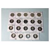19 Deep Cameo Proof Half Dollars
