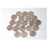Full Roll (2) Au++ 1972 Eisenhower Dollars