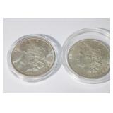 2 Morgan Silver Dollars 1886 & 1889
