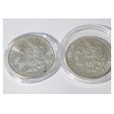 2 Morgan Silver Dollars 1883 & 1889