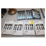 7 Flatware sets in boxes
