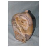Onyx Carved Elephant (small chip) 10"