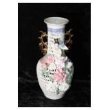 Vintage Capodimonte Style Flowen Vase