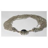18kt Yellow Gold 925 Sterling Designer Caviar