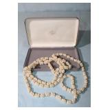 Pearl Cluster Necklace, 44"