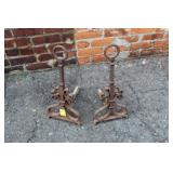 Pair Wrought Iron Sad Iron