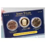 2009 John Tyler Gold Dollar 3 Coin Set, PDS.