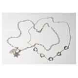 2pcs Tiffany & Co. Sterling Necklaces, Sterling