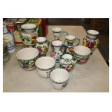 11pcs Italian Pottery, some with minor damage
