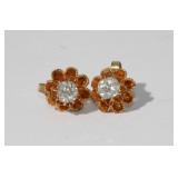 14kt Yellow Gold Approx 1/2 ctw Diamond Stud