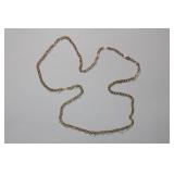 Italy 18k open link necklace, 27ï¿½ 4.92g