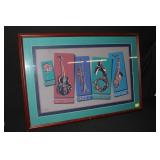 New Orleans Jazz Festival Poster, Signed & Framed