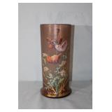 Large Victorian detail painted/gold vase, 13.75ï¿½