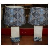 Pair World Market Geo Base Lamps