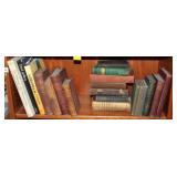 21pcs Book Lot; Antique leather bound, American