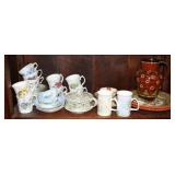 Approx 35pcs China & Pottery, some handpainted