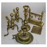 6pc Antique & Vintage Brass lot;
