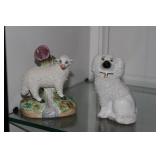 2pc Antique Staffordshire ware