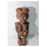 Wood Carved African Lady 21" tall