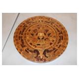 Intricately Carved Wall Plaque/Trivet 16.5" dia
