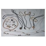 22pcs Assorted Sterling Jewelry Lot