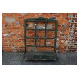 Painted Wooden Hat Rack 50" x 37"