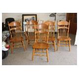5pc Oak Chairs